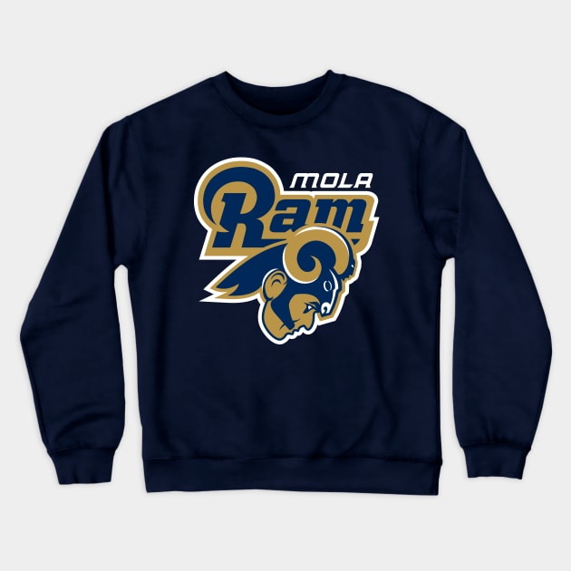 Mola Rams Crewneck Sweatshirt by d4n13ldesigns